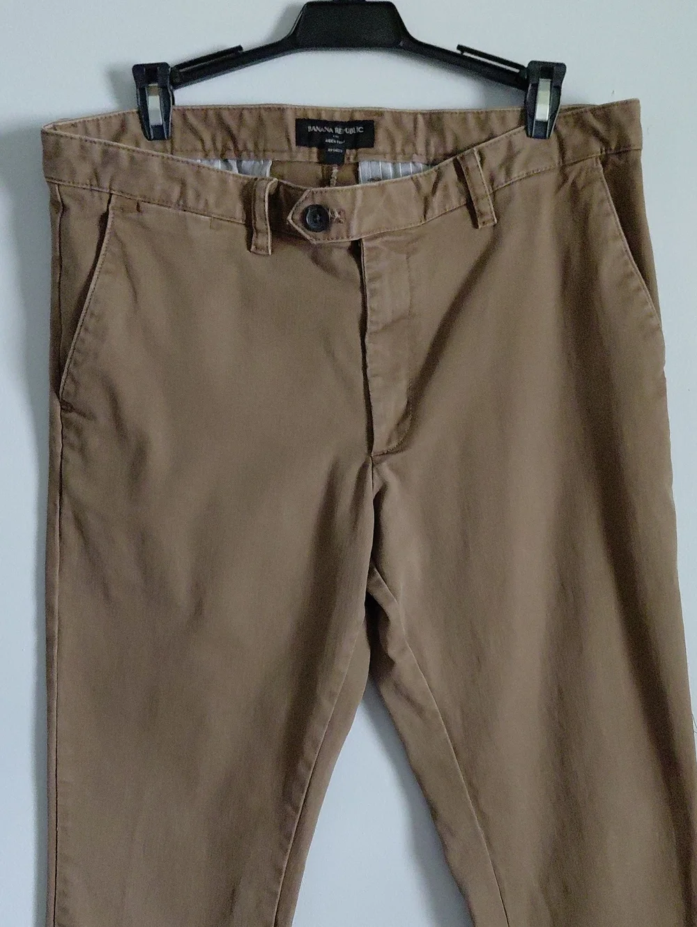 ​Banana Republic Aiden Chino Pants Brown Classic Straight Fit 33 X 30